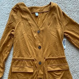 Old Navy Golden Button-Up Sweater Dress